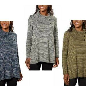 [Eight Eight Eight] 4 Button Neck Sweater - Size L